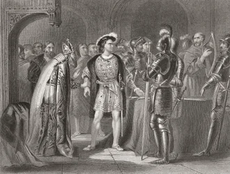 Lord Thomas Fitzgerald renonçant à son allégeance à Henri VIII en 1534, de 
