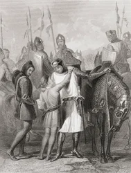 Richard, comte de Pembroke, prenant congé de son frère avant de partir pour l