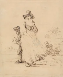 Un garçon et une fille de la campagne