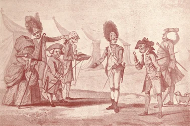 Une visite au camp, vers 1800-1810, 1909