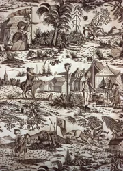 Une visite au camp (Tissu d
