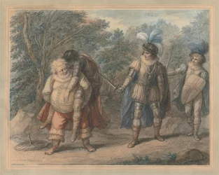 Falstaff portant Hotspur mort