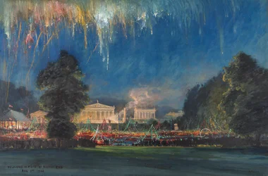Souvenir de fête à Bourne End, New York Lodge, Buckinghamshire, 1er août 1908