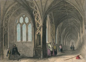 Cathédrale de Worcester. Les Cloîtres, 1836