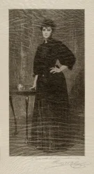 Une dame en noir