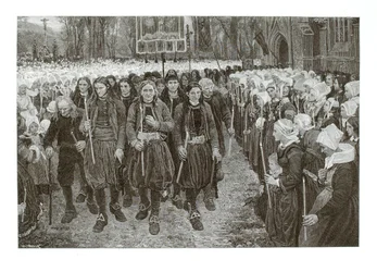 Procession religieuse en Bretagne