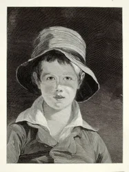 Garçon au chapeau déchiré