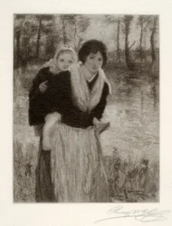 Au bord de la rivière