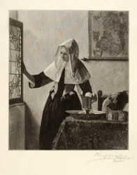 Jeune femme à la fenêtre
