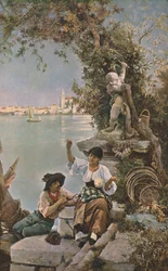 Le sort des Cupidons, 1885, vers 1930