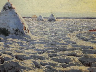 Les marais lituaniens sous la neige