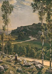 Une route de montagne en Provence, 1904, vers 1930