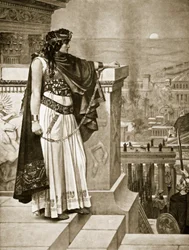 Le dernier regard de Zénobie sur Palmyre, illustration de 
