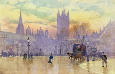 Parliament Square au crépuscule, 1889