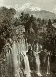Fuji et la cascade de Shira-Ito, 1910