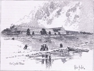 Le Crystal Palace à Hyde Park, Londres, 1851 AD