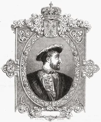 François Ier, gravé par Pannemaker-Ligny, de 