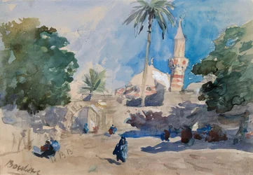 Boulac près du Caire depuis les remparts de la ville