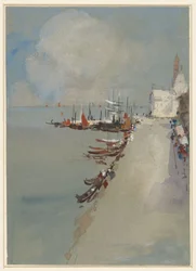 Vue de Venise avec le canal de la Giudecca