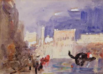 Le Palais des Doges et la Piazetta depuis le Bacino di San Marco