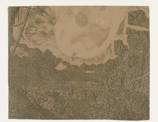 Paysage avec une cascade, deuxième version