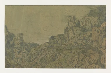 Paysage de montagne avec un plateau, c. 1625-30