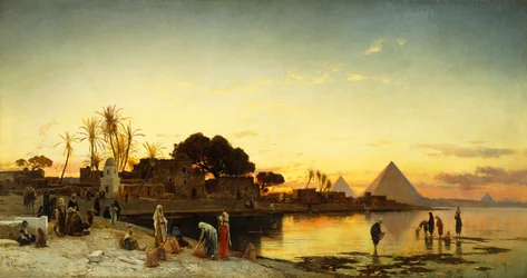 Sur le Nil, vers 1875
