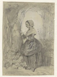 Fille près d