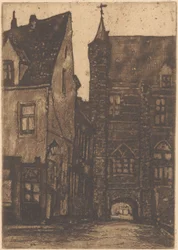 Vue sur la Vleeshuis à Anvers