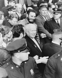 Fidel Castro et Nikita Khrouchtchev à New York pour l