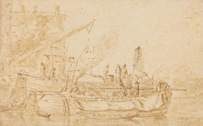 Bateaux fluviaux à un quai