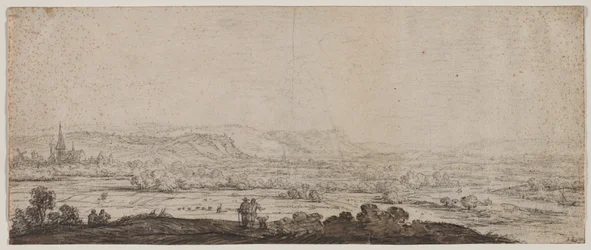 Paysage avec le village de Schenkenschanz, Gueldre, années 1600