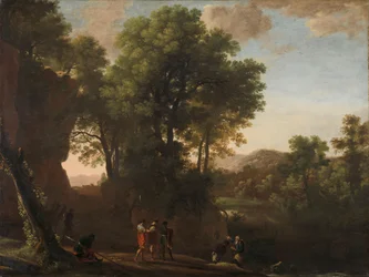 Paysage avec le baptême de l