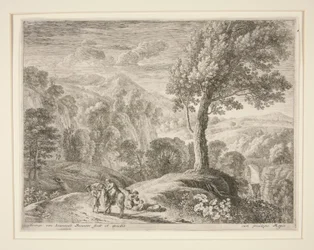 Le grand arbre et la grotte, de la série La fuite en Égypte