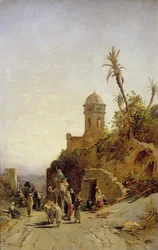 La caravane partante, Bethanin, vers 1880