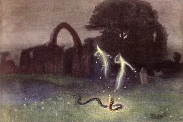 Feu follet et serpent