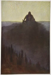 Wotan attend la fin au Valhalla avec sa lance brisée, 1906