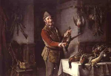 Chasseur avec un Faisan et d