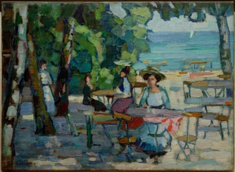 Jardin de café au lac Ammersee
