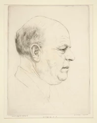 H. N. Bialik (portrait de tête de profil)