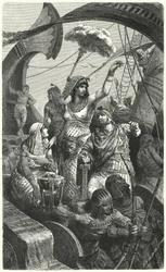 Cléopâtre pendant la bataille d