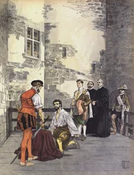 Exécution de Charles de Gontaut, Duc de Biron, pour trahison, à la Bastille, Paris, 1602