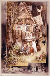 Hansel et Gretel, conte de Grimm - illustration de Hermann Vogel