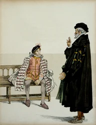 Henri IV (1553-1610) devant son professeur La Gaucherie