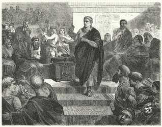 Sulla démissionne en tant que dictateur de Rome, 81 av. J.-C.