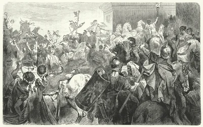 Triomphe de Scipion Émilien après la destruction de Carthage lors de la troisième guerre punique, 146 av. J.-C.