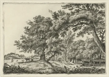 Paysage avec deux vaches à l