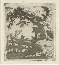 Paysage avec deux personnes