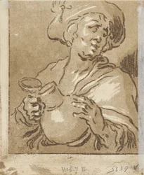 Homme avec une cruche Le buveur