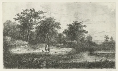Deux chasseurs près d